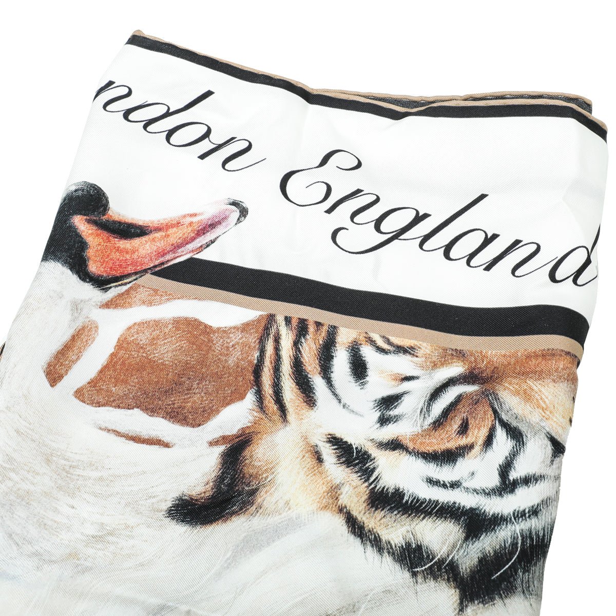 Burberry Multicolor Animalia Print Square Scarf