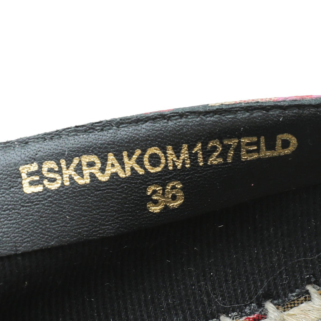 Burberry Multicolor Logo Print Espadrille 36