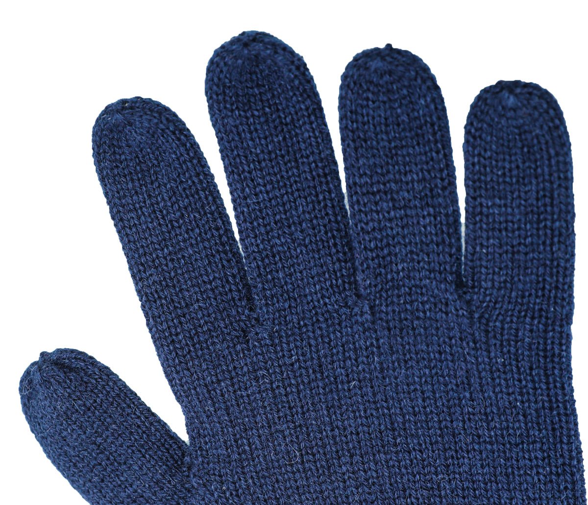 Burberry Navy Blue Cash Knit Gloves