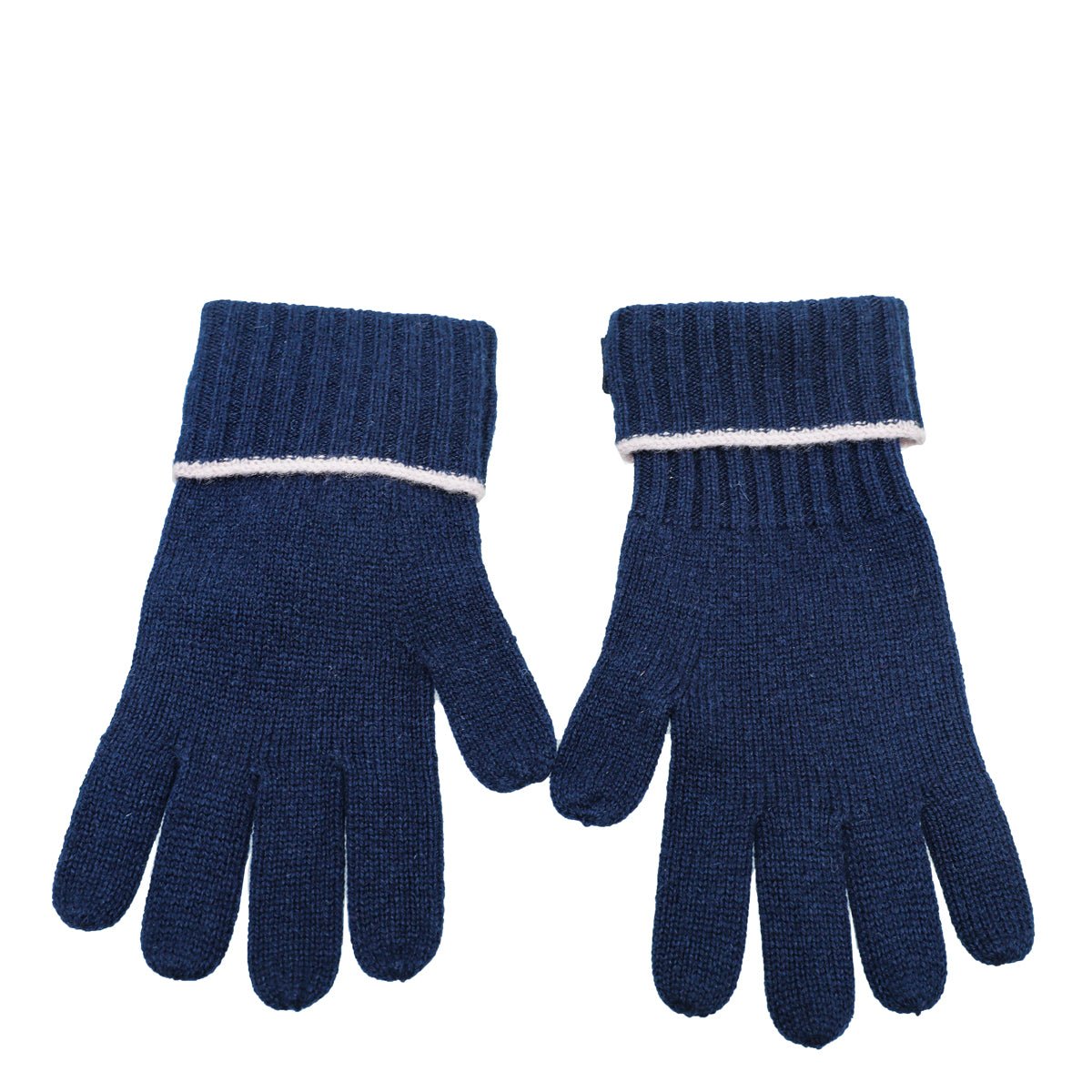 Burberry Navy Blue Cash Knit Gloves