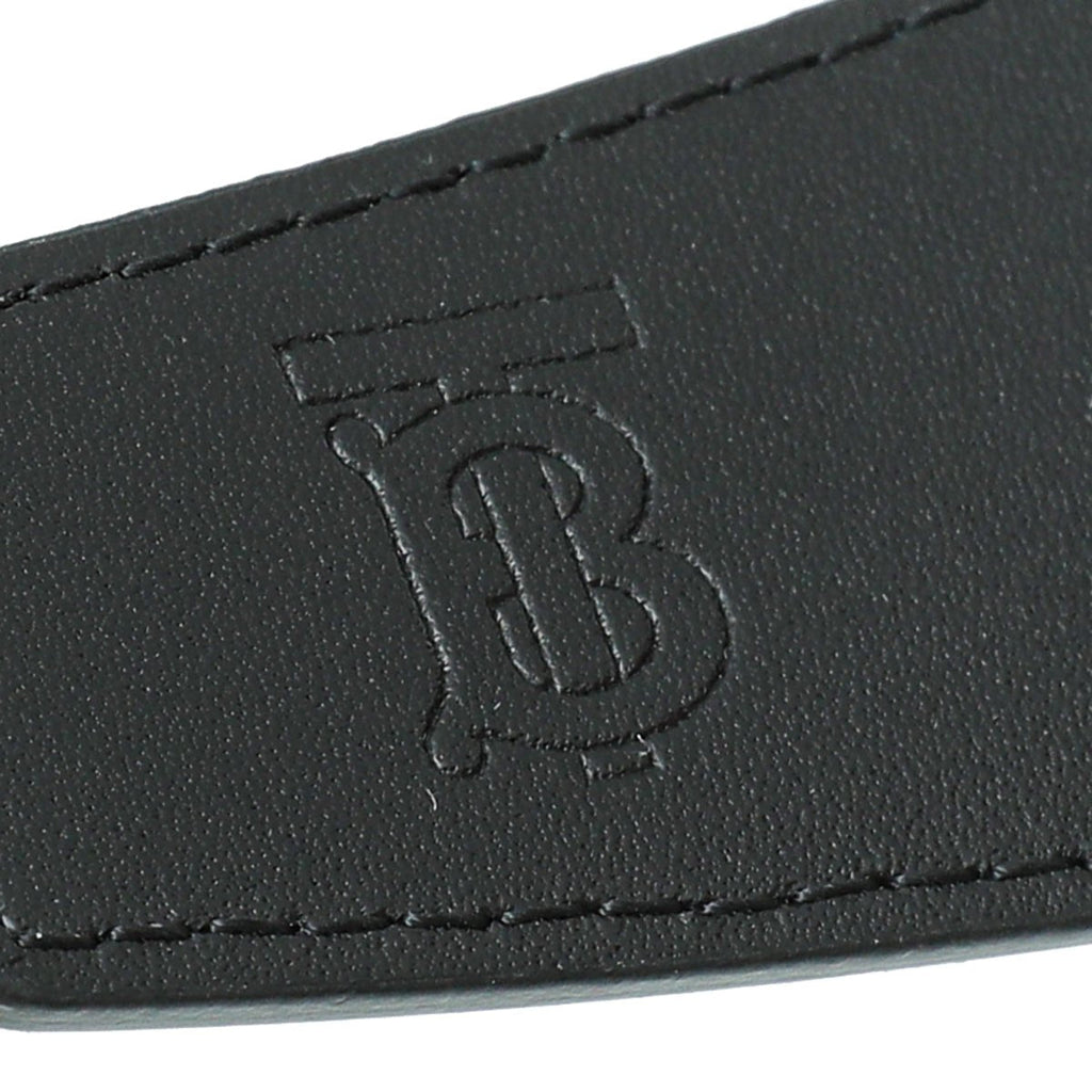 Burberry Navy Blue MACK40 Check Belt 32
