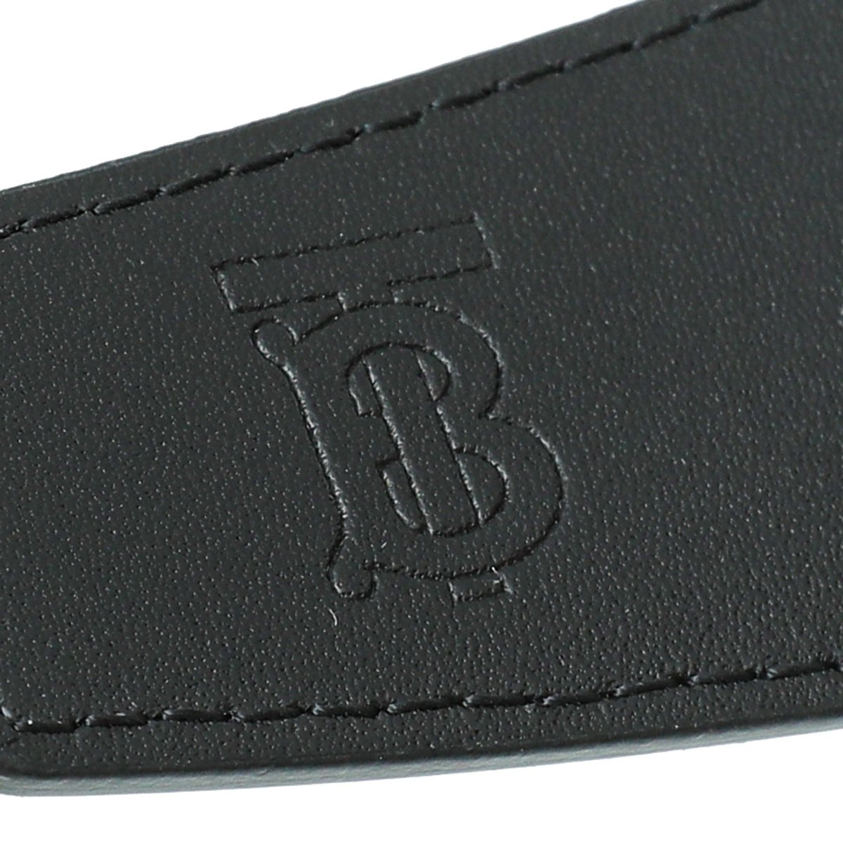 Burberry Navy Blue MACK40 Check Belt 32