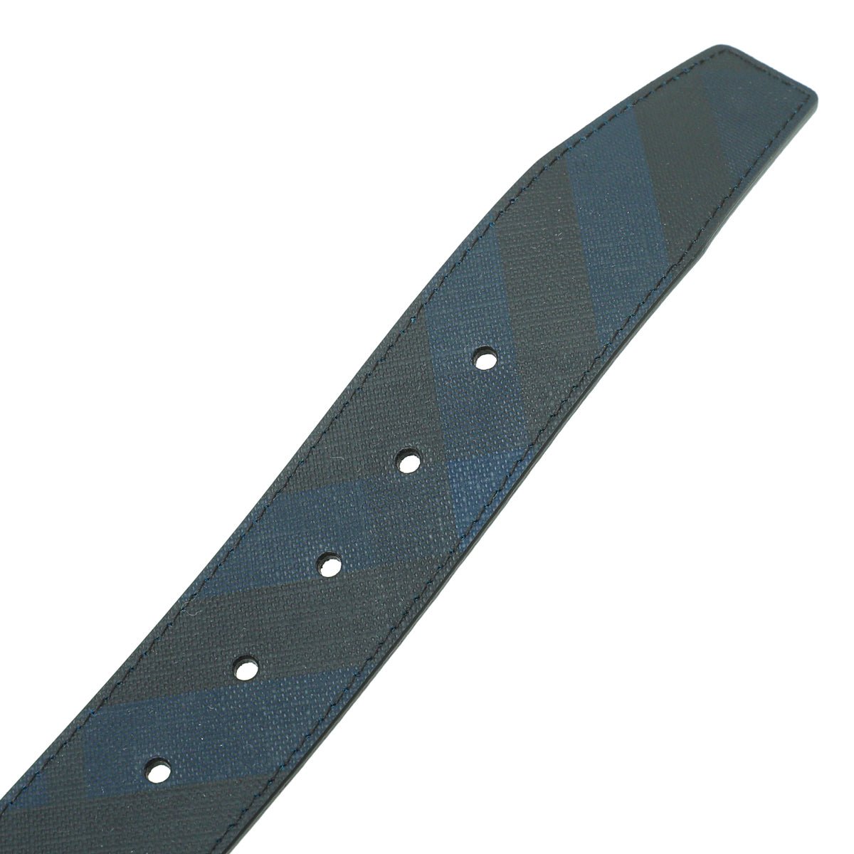Burberry Navy Blue MACK40 Check Belt 32
