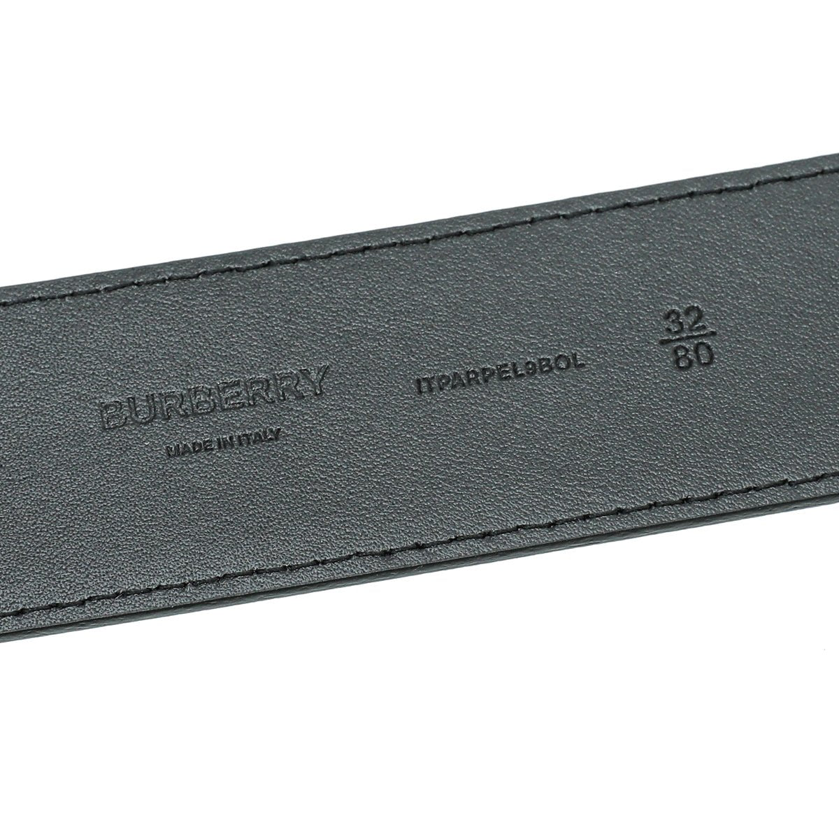 Burberry Navy Blue MACK40 Check Belt 32