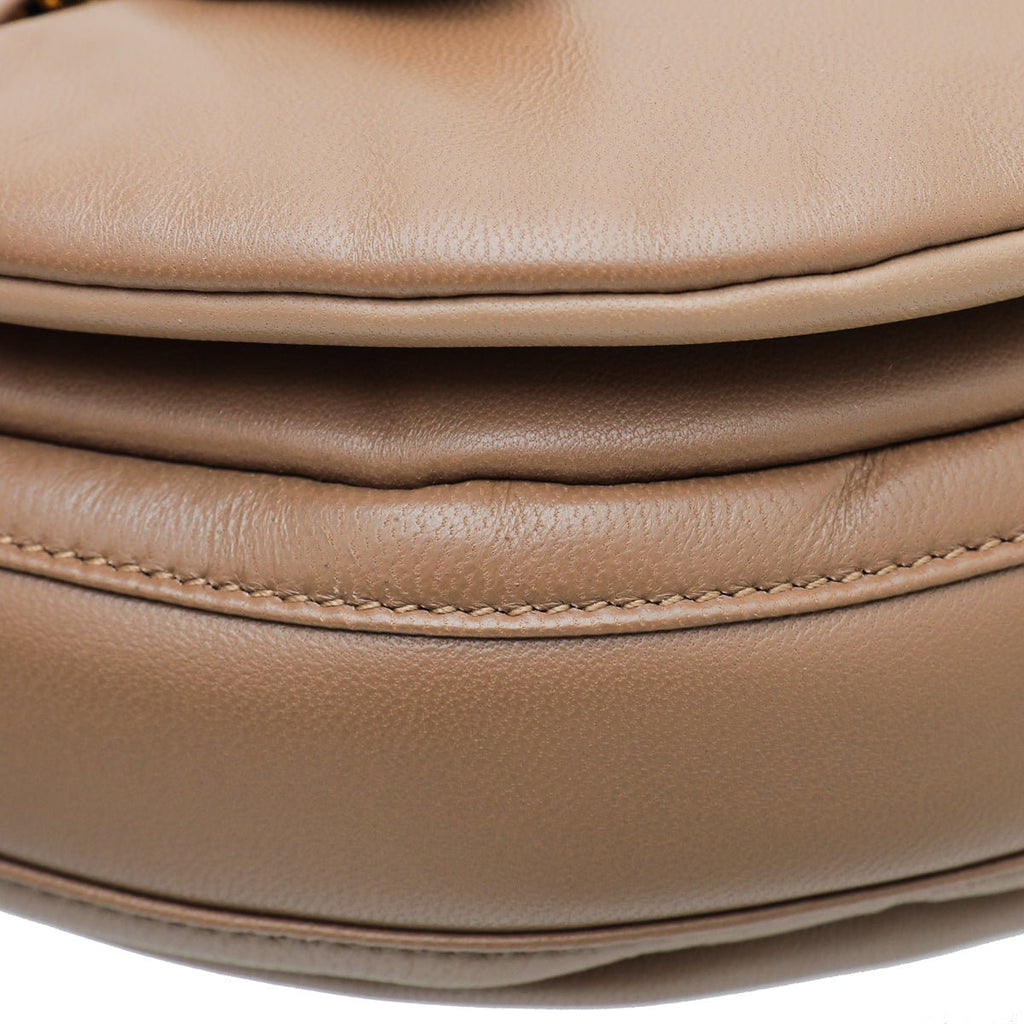 Burberry Oak Brown Soft Olympia Small Bag