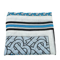 Burberry Petrol Blue Monogram Circle Gauze Scarf