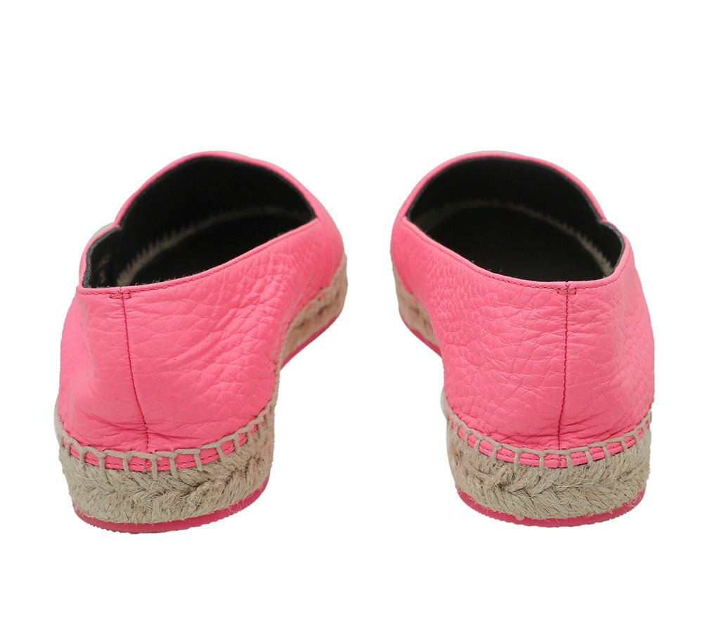 Burberry Pink Hodgeson Logo Espadrille 36