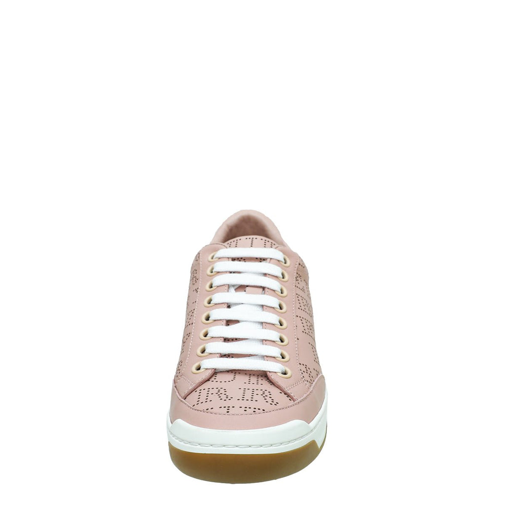 Burberry Pink Timsbury Perforated Sneaker 35