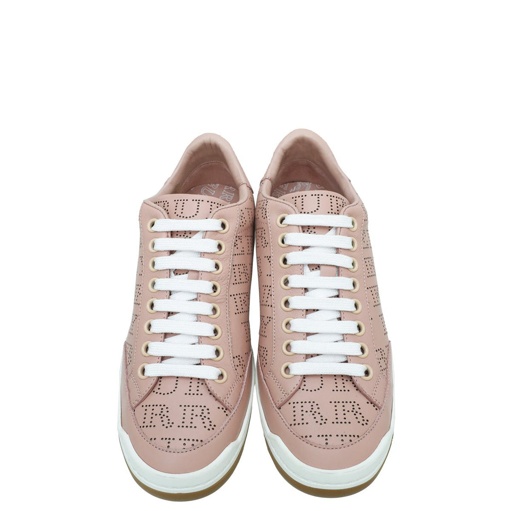Burberry Pink Timsbury Perforated Sneaker 35