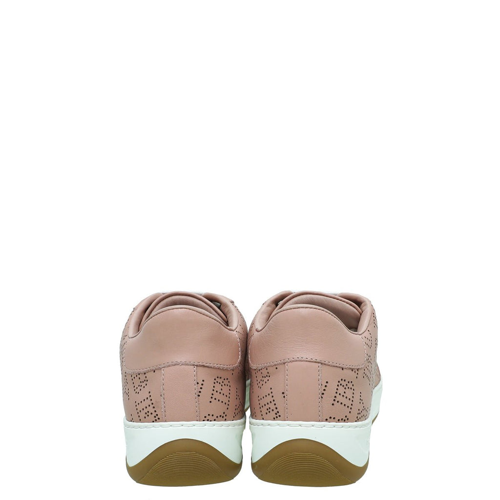 Burberry Pink Timsbury Perforated Sneaker 35