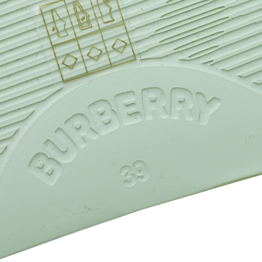 Burberry Pistachio Logo Slide Pool Sandal 39