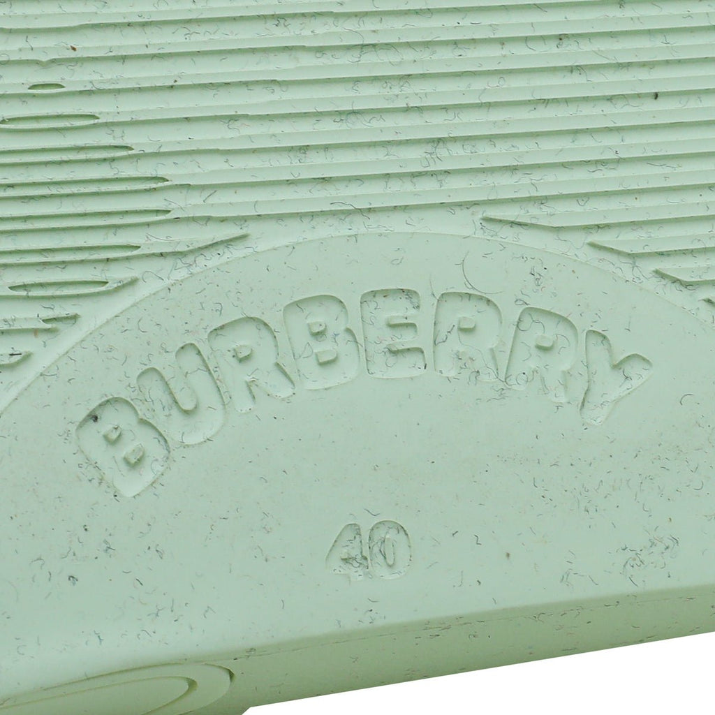 Burberry Pistachio Logo Slide Pool Sandal 40