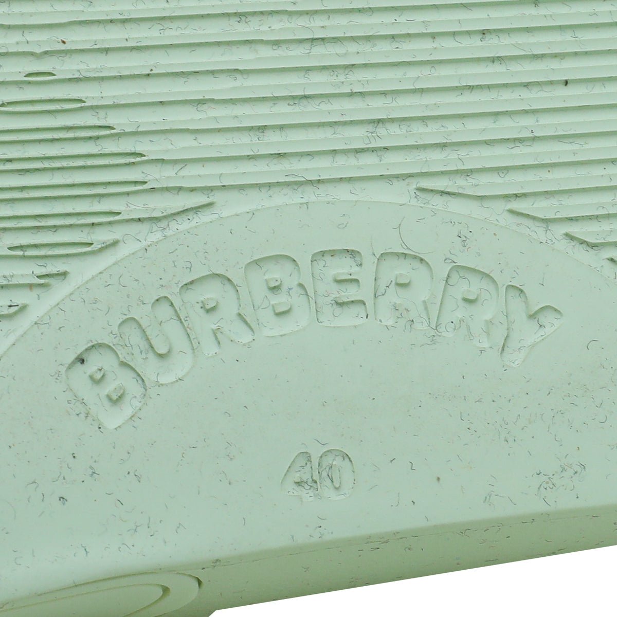 Burberry Pistachio Logo Slide Pool Sandal 40