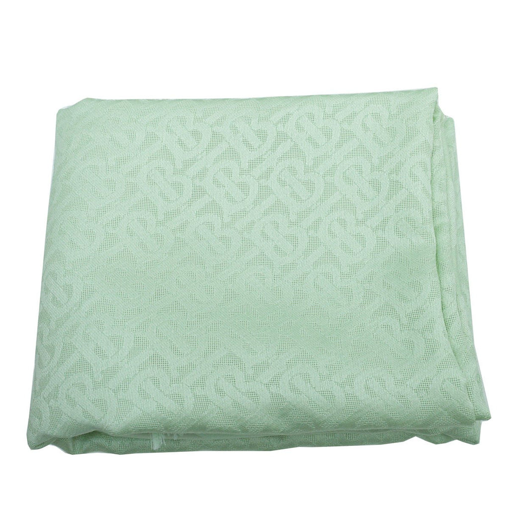 Burberry Pistachio TB Logo Print Scarf