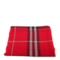 Burberry Red Giant Check Gauze Scarf