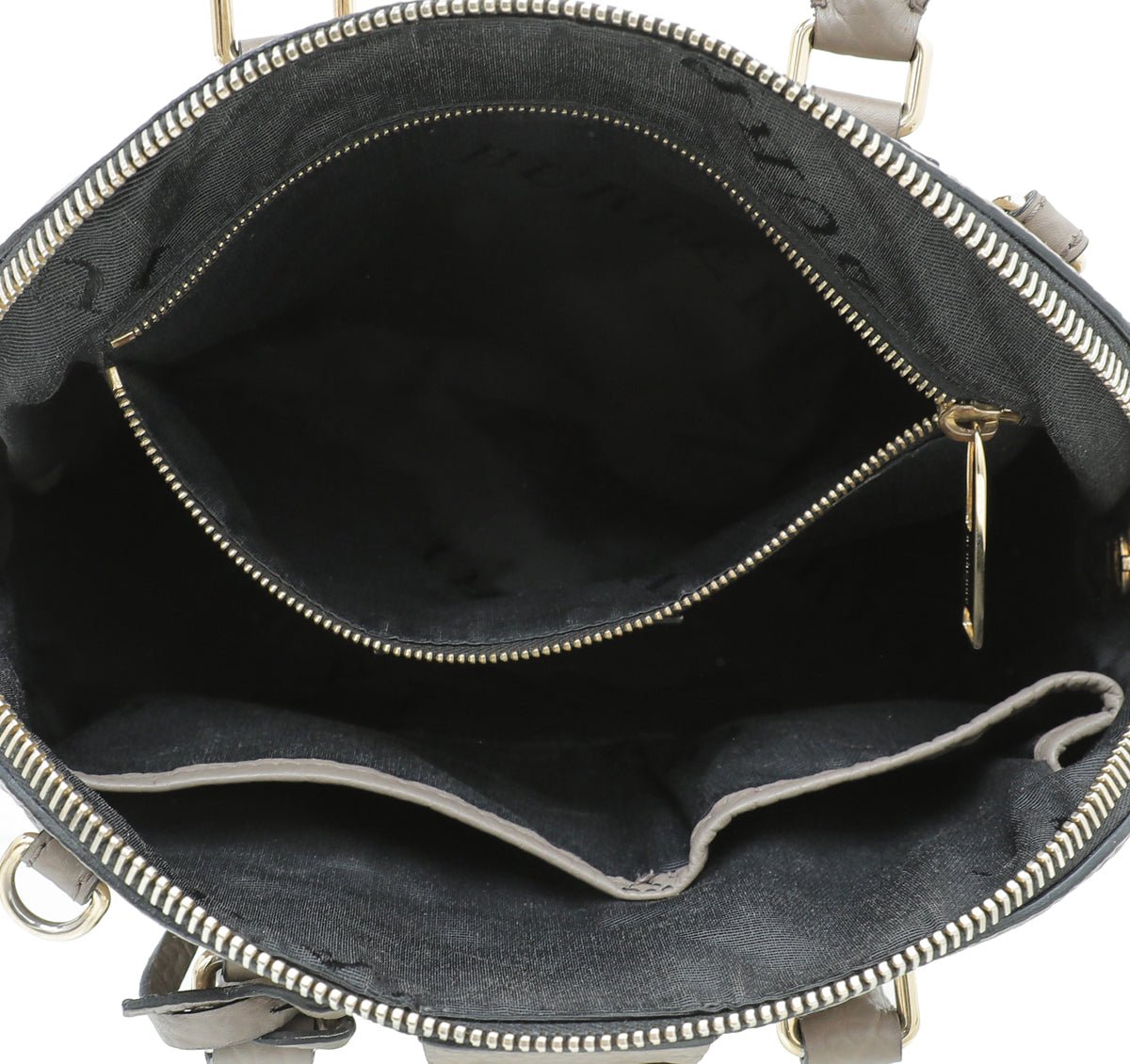 Burberry Taupe Heritage Grain Medium Orchard Bowling Bag