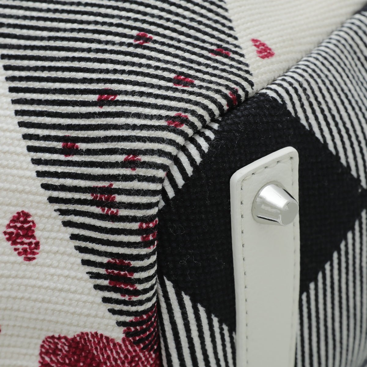 Burberry White Multicolor Confetti Heart Cantley Tote Bag