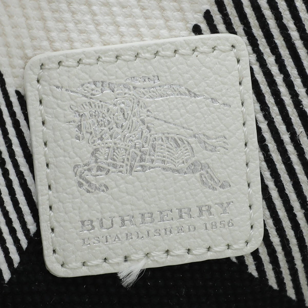 Burberry White Multicolor Confetti Heart Cantley Tote Bag