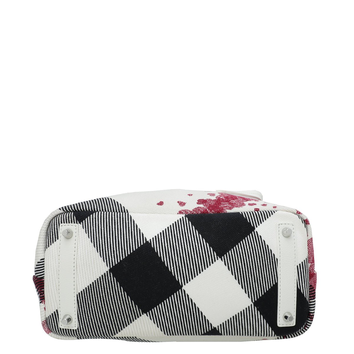 Burberry White Multicolor Confetti Heart Cantley Tote Bag