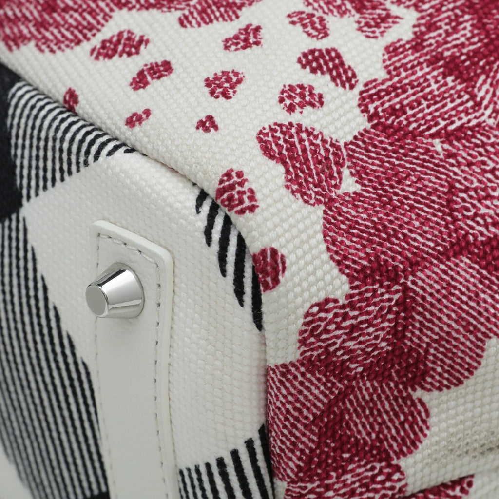 Burberry White Multicolor Confetti Heart Cantley Tote Bag