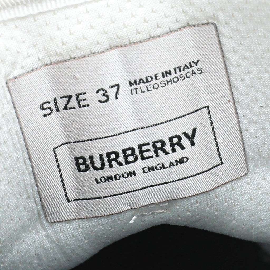 Burberry White Ramsey Racing Sneaker 37