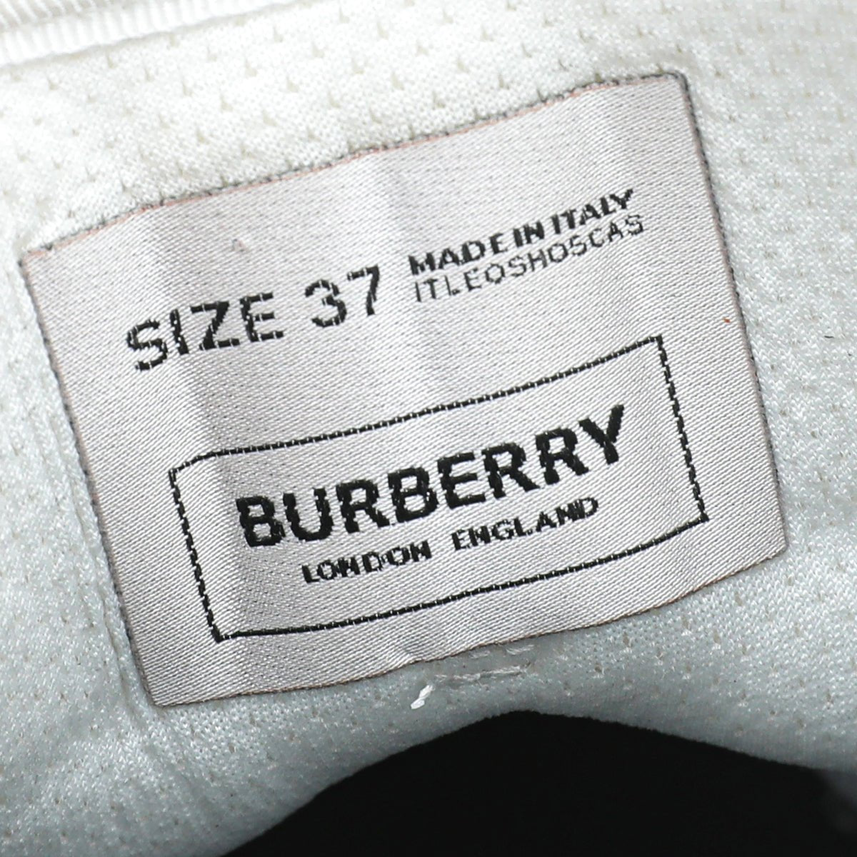 Burberry White Ramsey Racing Sneaker 37