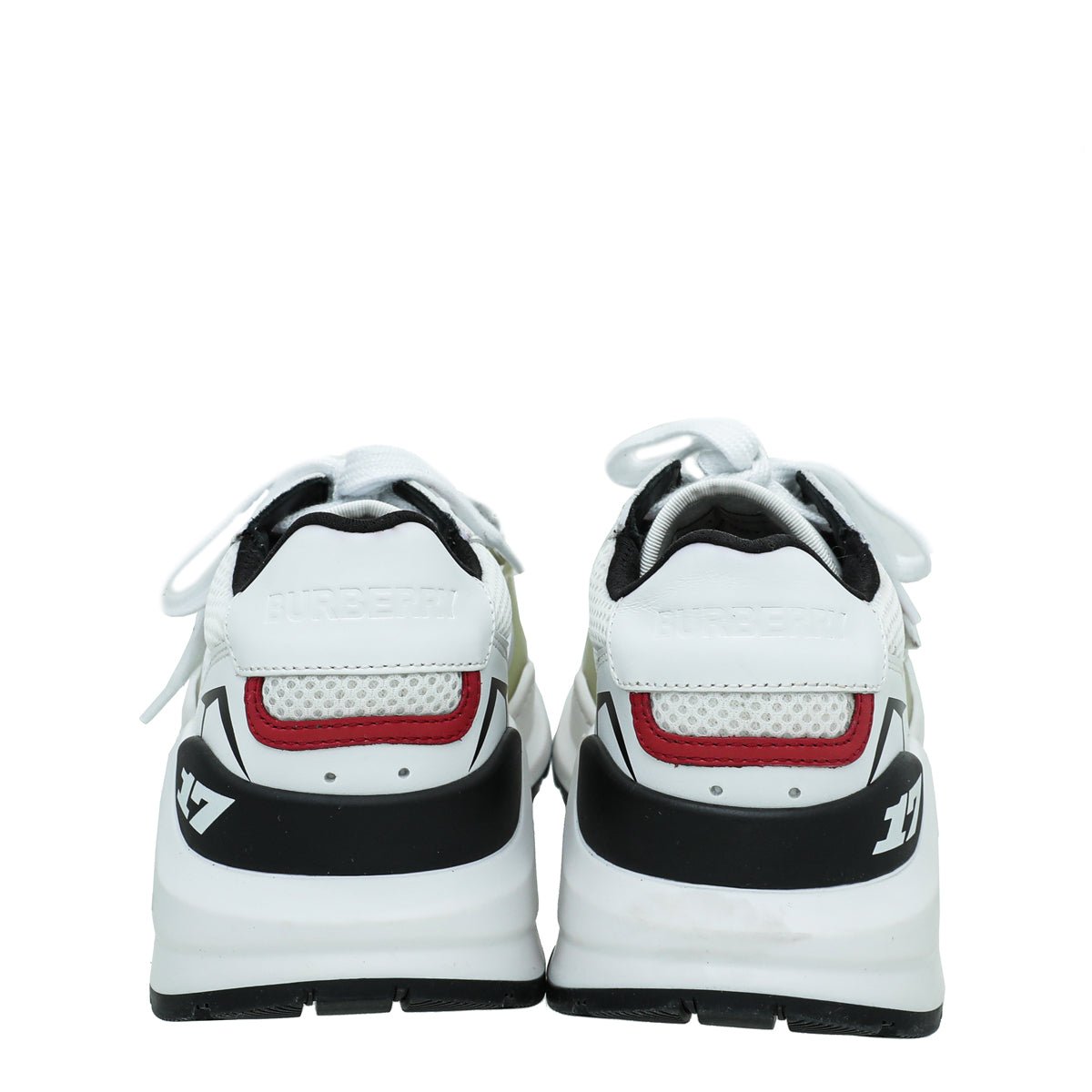 Burberry White Ramsey Racing Sneaker 37