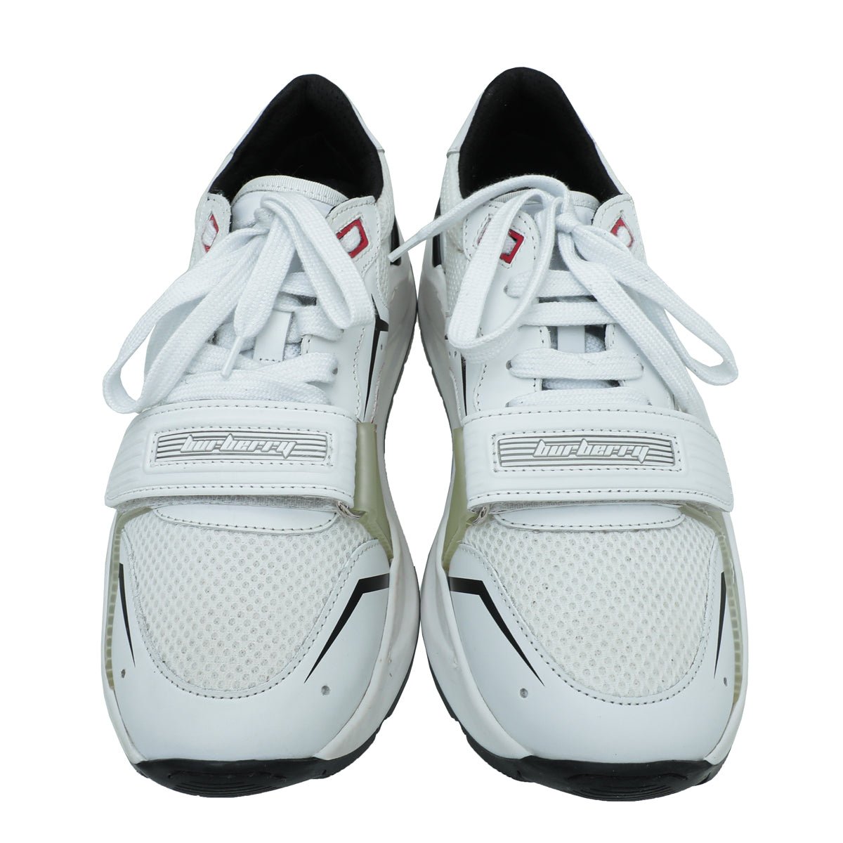 Burberry White Ramsey Racing Sneaker 37