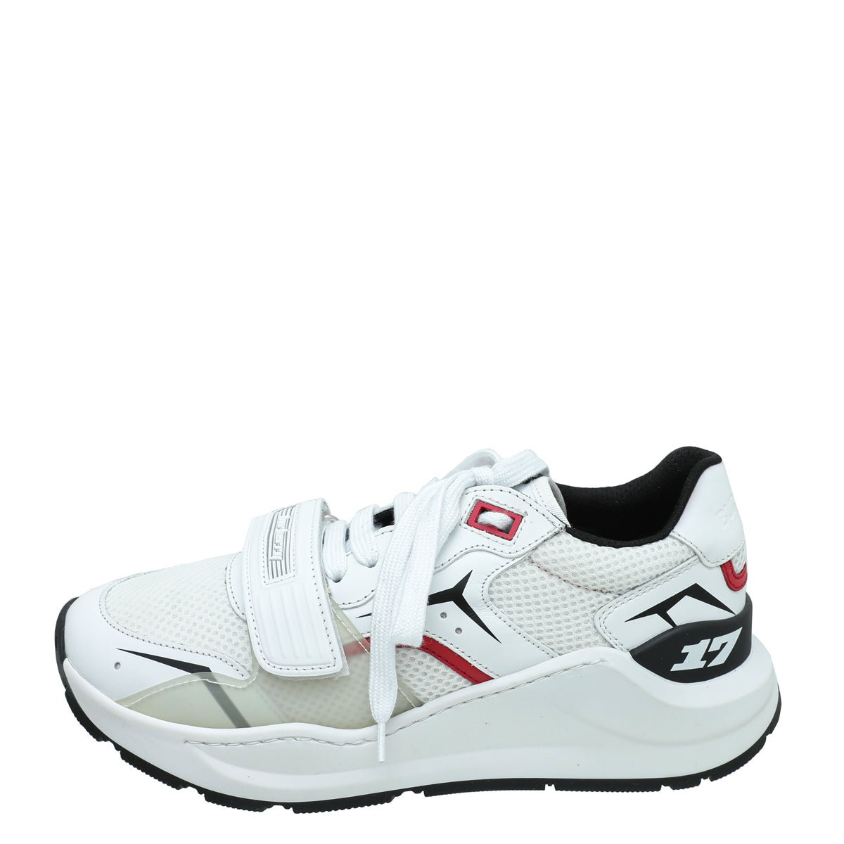 Burberry White Ramsey Racing Sneaker 37