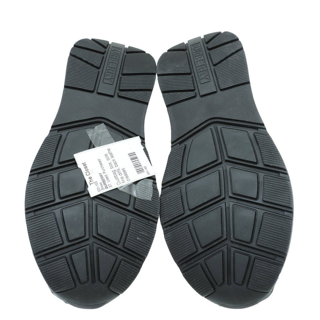 Burberry White Ramsey Racing Sneaker 37