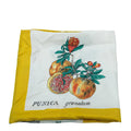 Burberry Yellow Botanical Study Print Silk Scarf