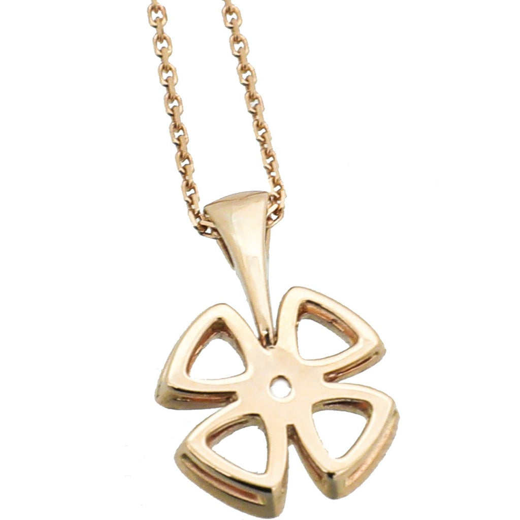 Bvlgari 18K Pink Gold Diamond Fiorever Necklace
