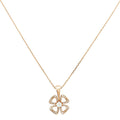 Bvlgari 18K Pink Gold Diamond Fiorever Necklace
