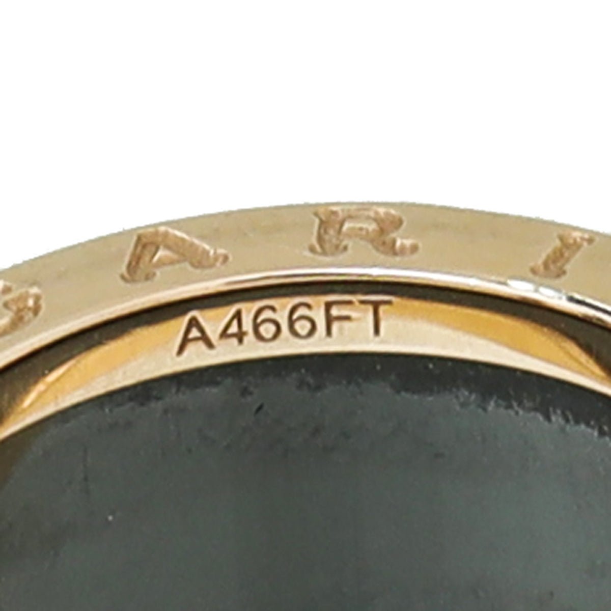 Bvlgari 18K Rose Gold Black Ceramic B.Zero 4 Band Ring 52