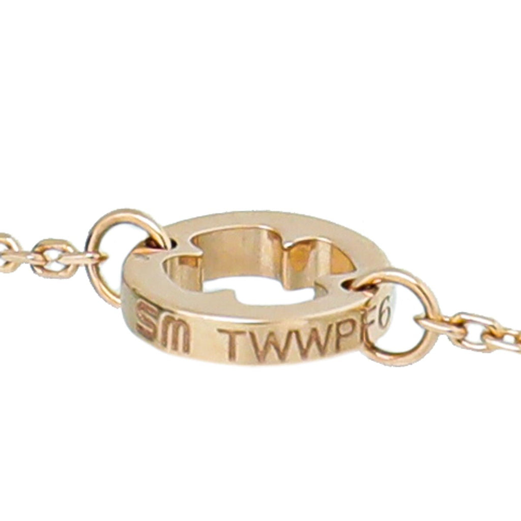 Bvlgari 18K Rose Gold Fiorever Bracelet w/Central Diamond