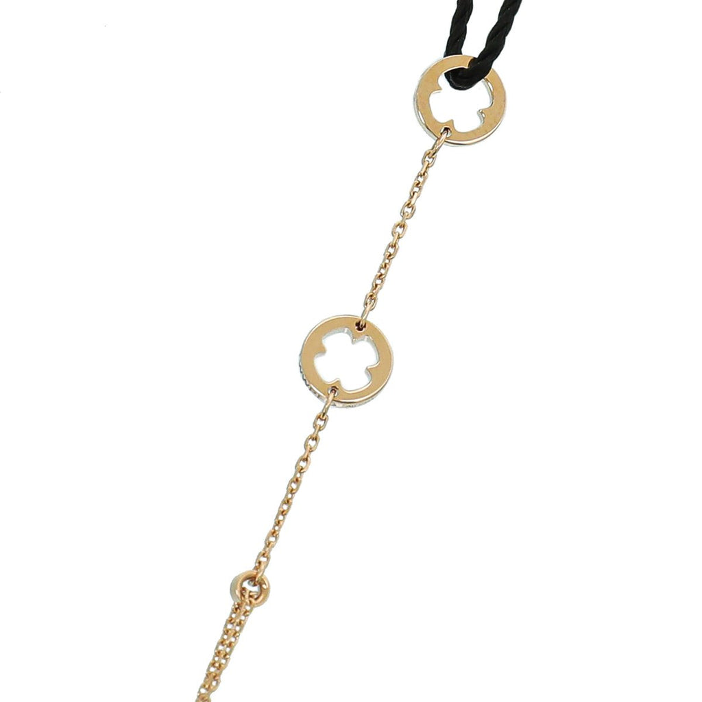 Bvlgari 18K Rose Gold Fiorever Bracelet w/Central Diamond