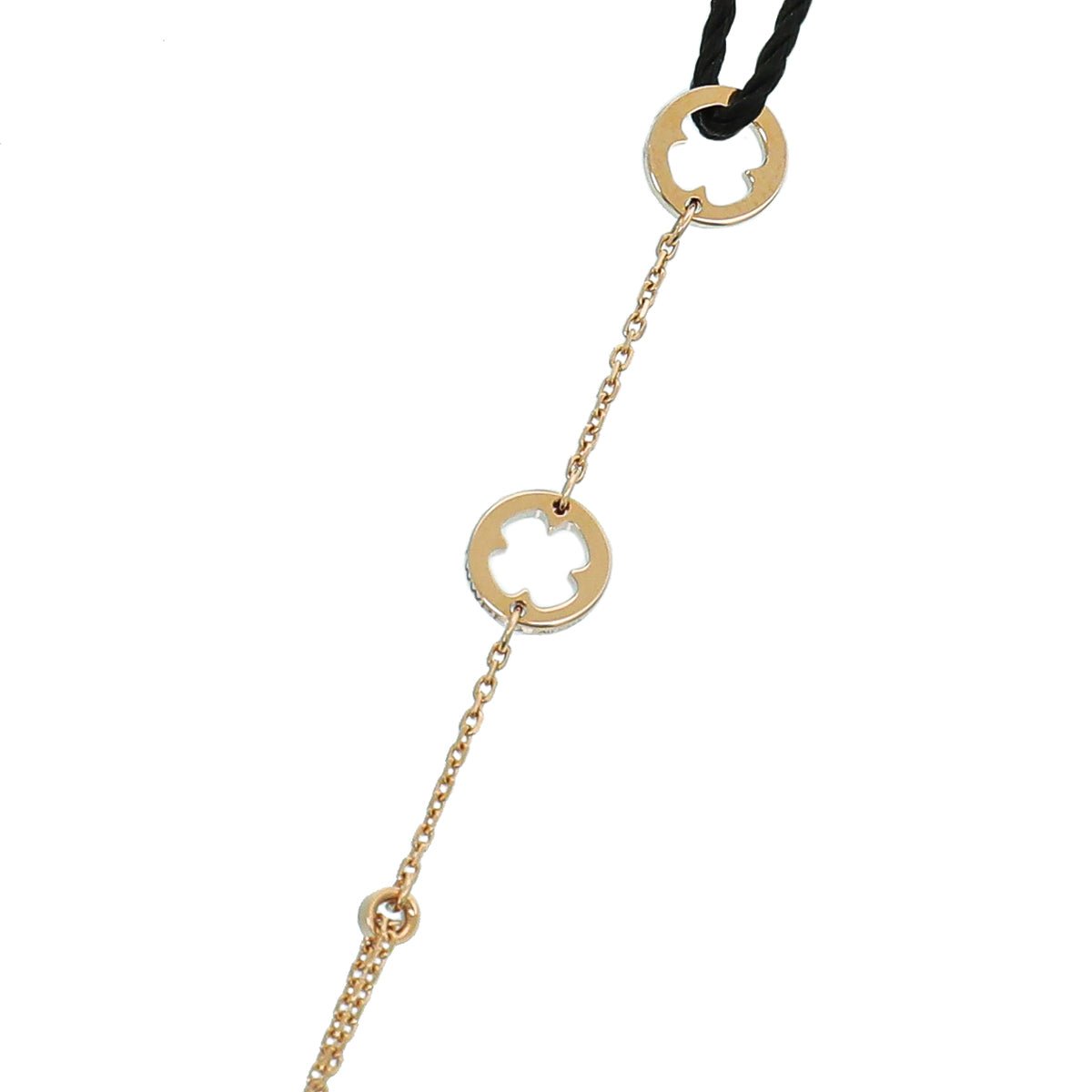 Bvlgari 18K Rose Gold Fiorever Bracelet w/Central Diamond