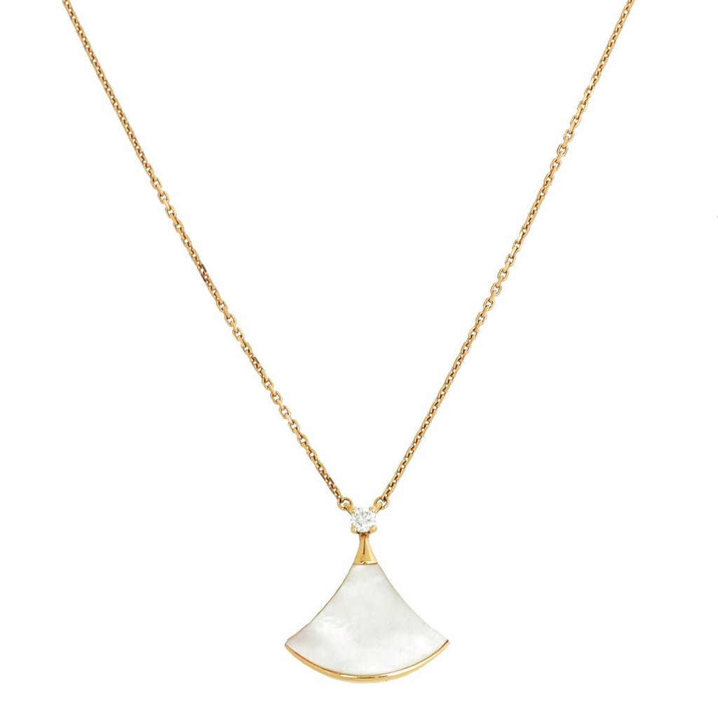Bvlgari 18K Rose Gold MOP Diamond Diva's Dream Necklace