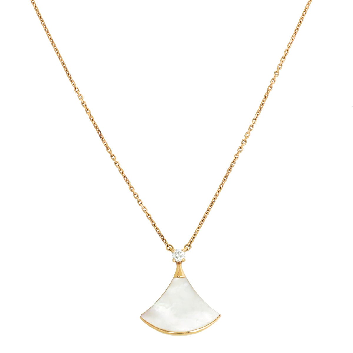 Bvlgari 18K Rose Gold MOP Diamond Diva's Dream Necklace