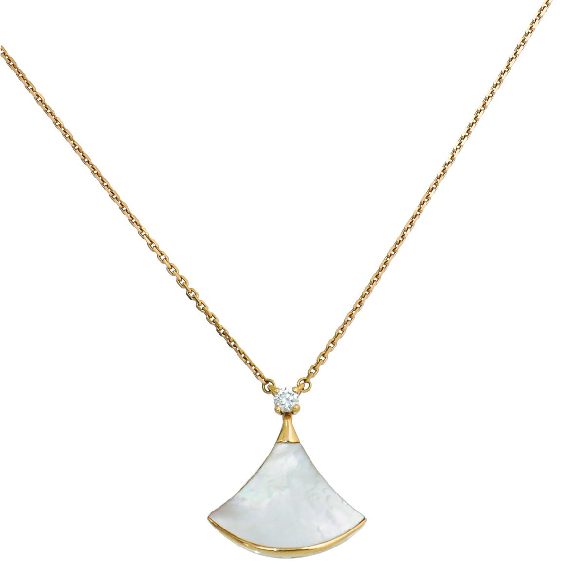Bvlgari 18K Rose Gold MOP Diamond Diva's Dream Necklace