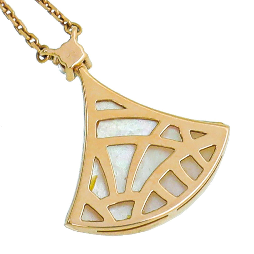 Bvlgari 18K Rose Gold MOP Diamond Diva's Dream Necklace