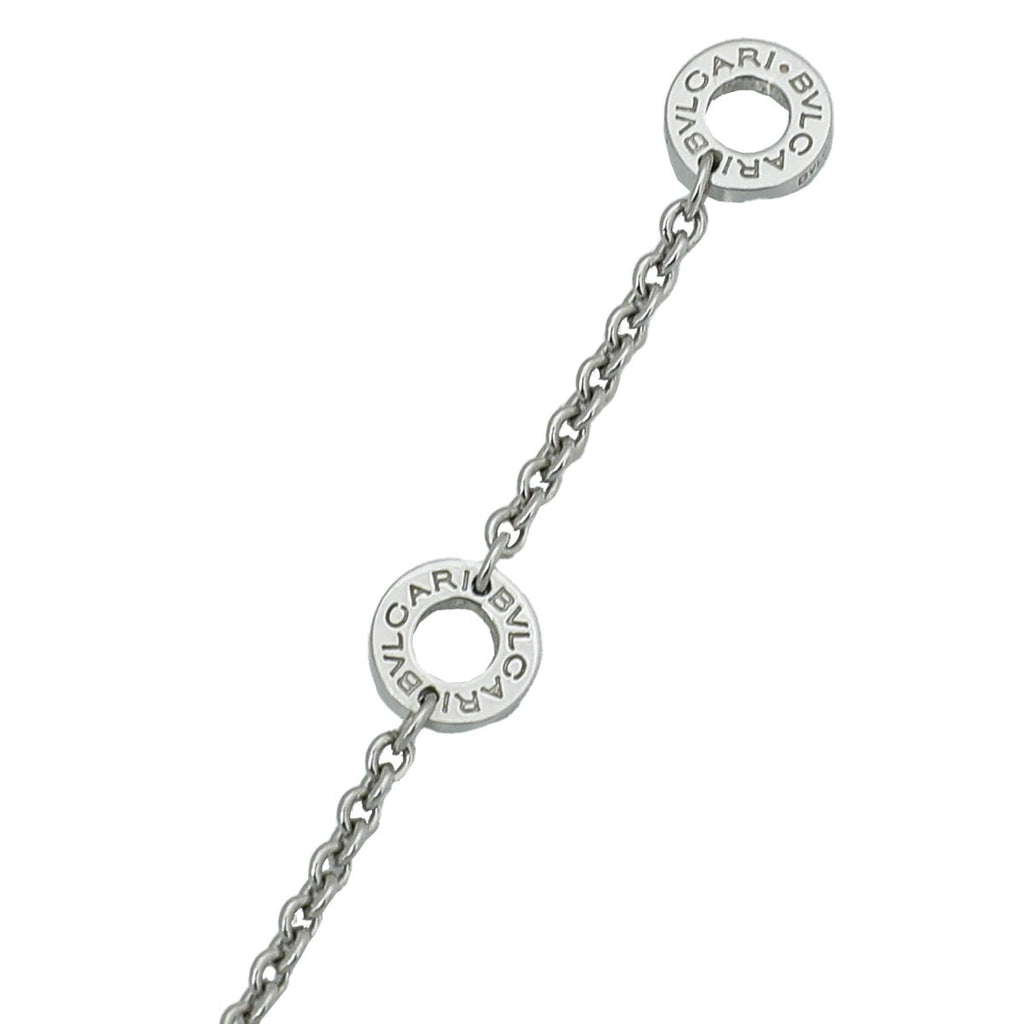 Bvlgari 18K White Gold Diamond Cicladi Necklace