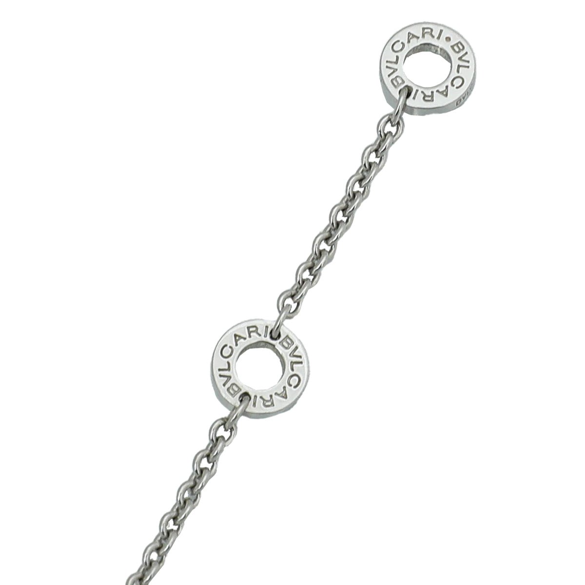Bvlgari 18K White Gold Diamond Cicladi Necklace