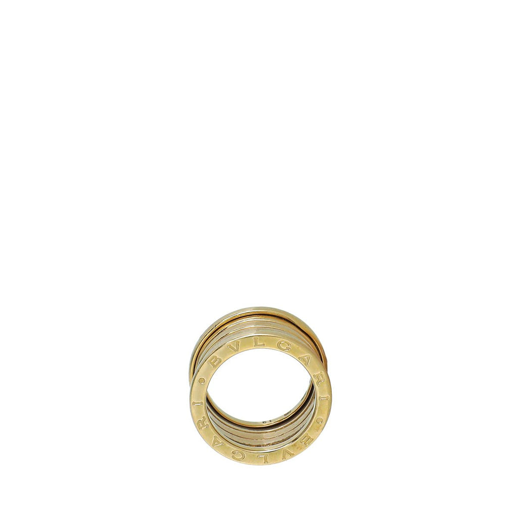 Bvlgari 18K Yellow Gold B. Zero 1 - 4 Band Ring 51