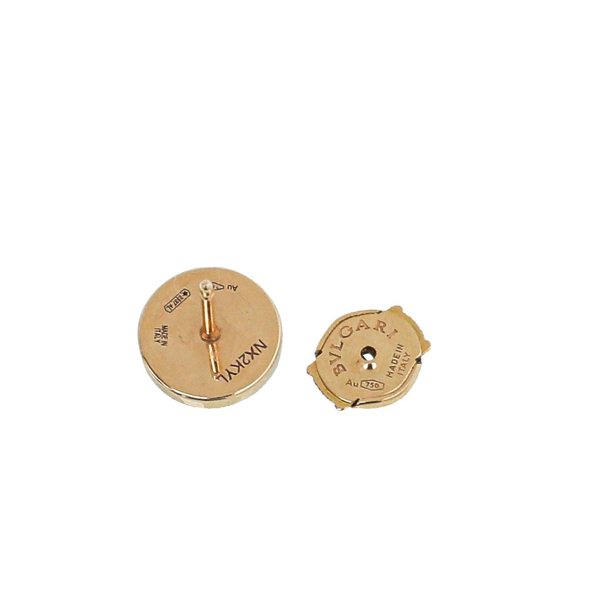 Bvlgari 18K Yellow Gold Diamond Bvlgari Single Earring (2Pcs)
