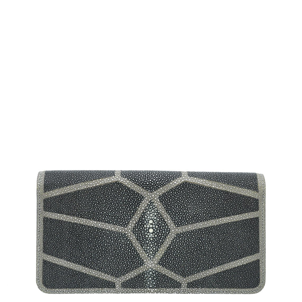 Bvlgari Bicolor Galuchat Serpenti Forever Chain Clutch
