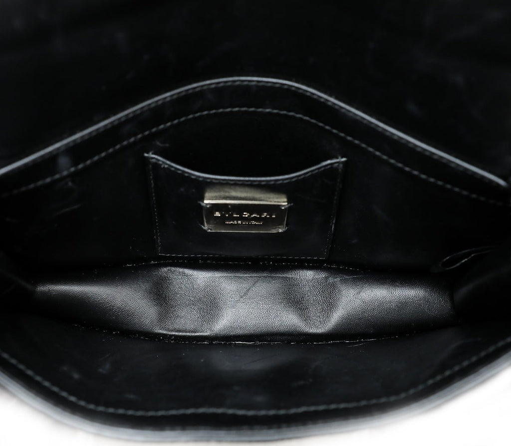 Bvlgari Bicolor Galuchat Serpenti Forever Chain Clutch