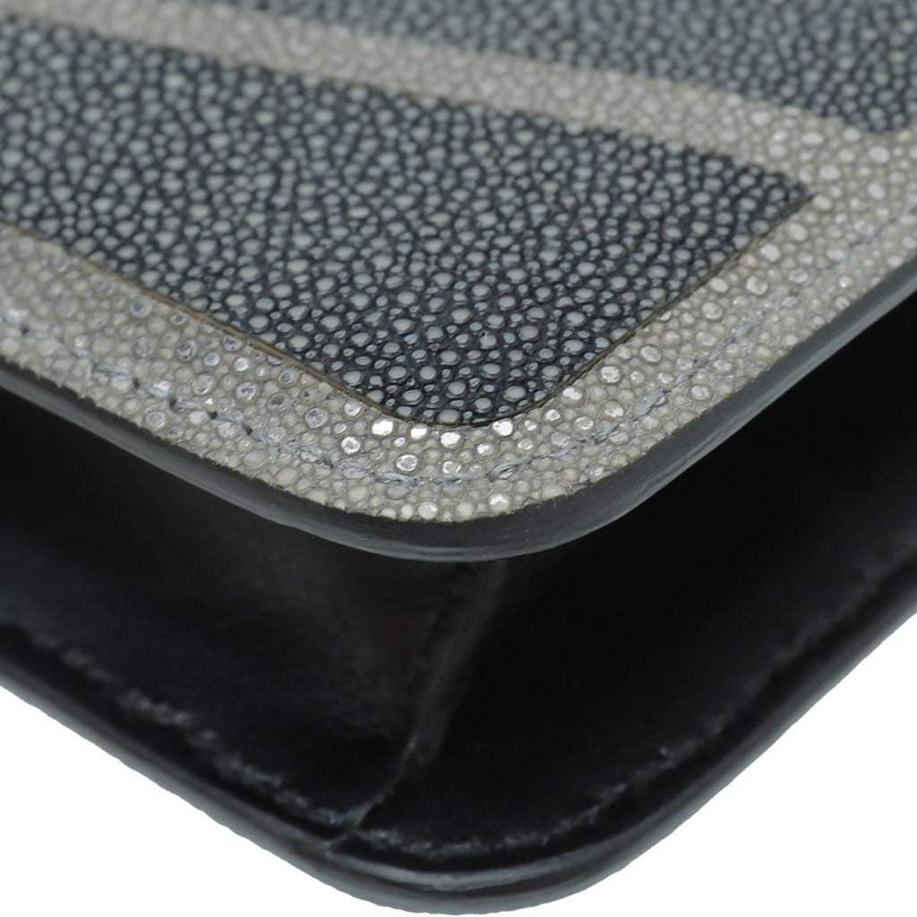 Bvlgari Bicolor Galuchat Serpenti Forever Chain Clutch