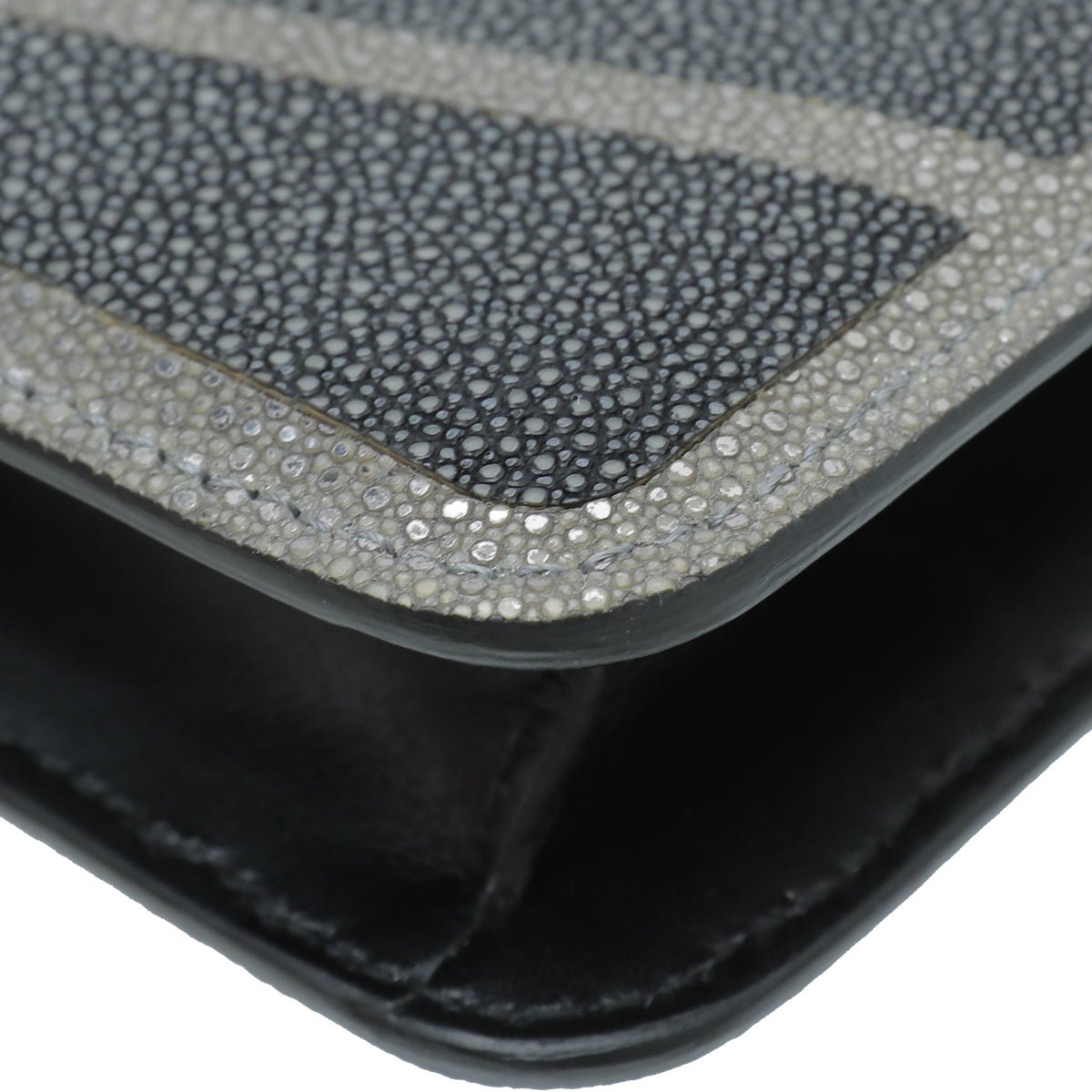 Bvlgari Bicolor Galuchat Serpenti Forever Chain Clutch