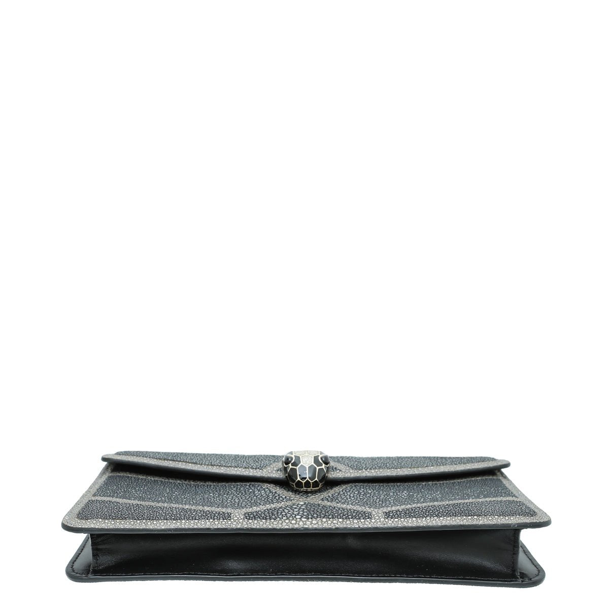 Bvlgari Bicolor Galuchat Serpenti Forever Chain Clutch